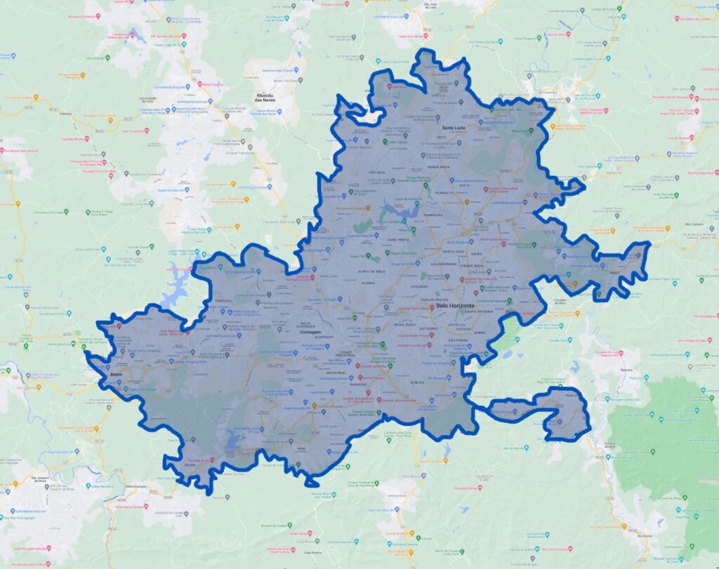 Cobertura em Belo Horizonte - entrega de carros-borzo delivery