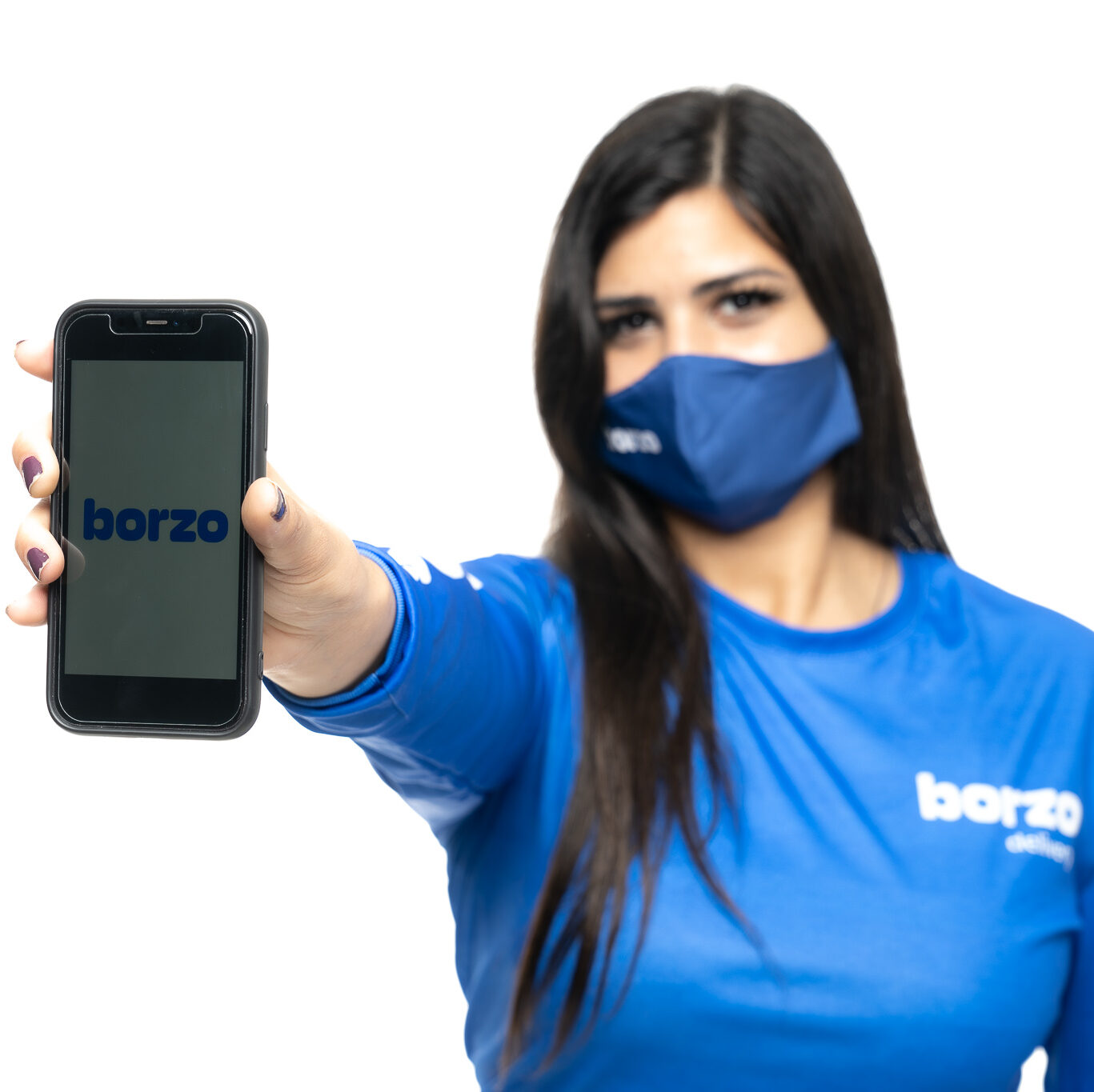 Métodos de pagamento - garota courier-borzo courier