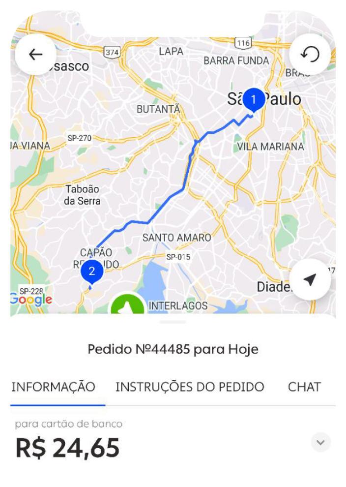 trabalhar de entregador