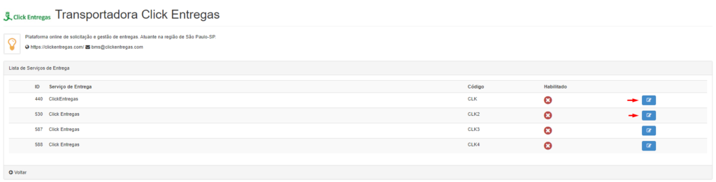 Alterar configurações - borzo delivery