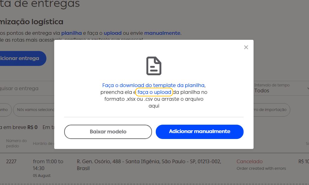 faca o upload - borzo para e-commerce - borzo Mexico